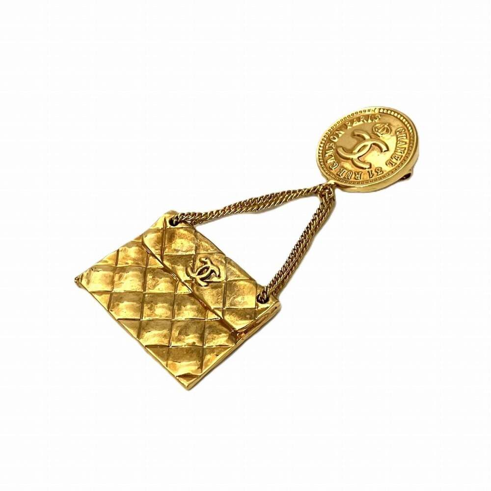 CHANEL Authentic Gold Brooch - Picture 6 of 10